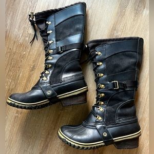 Sorel Conquest Carly Knee-High Lace-Up Winter Boots